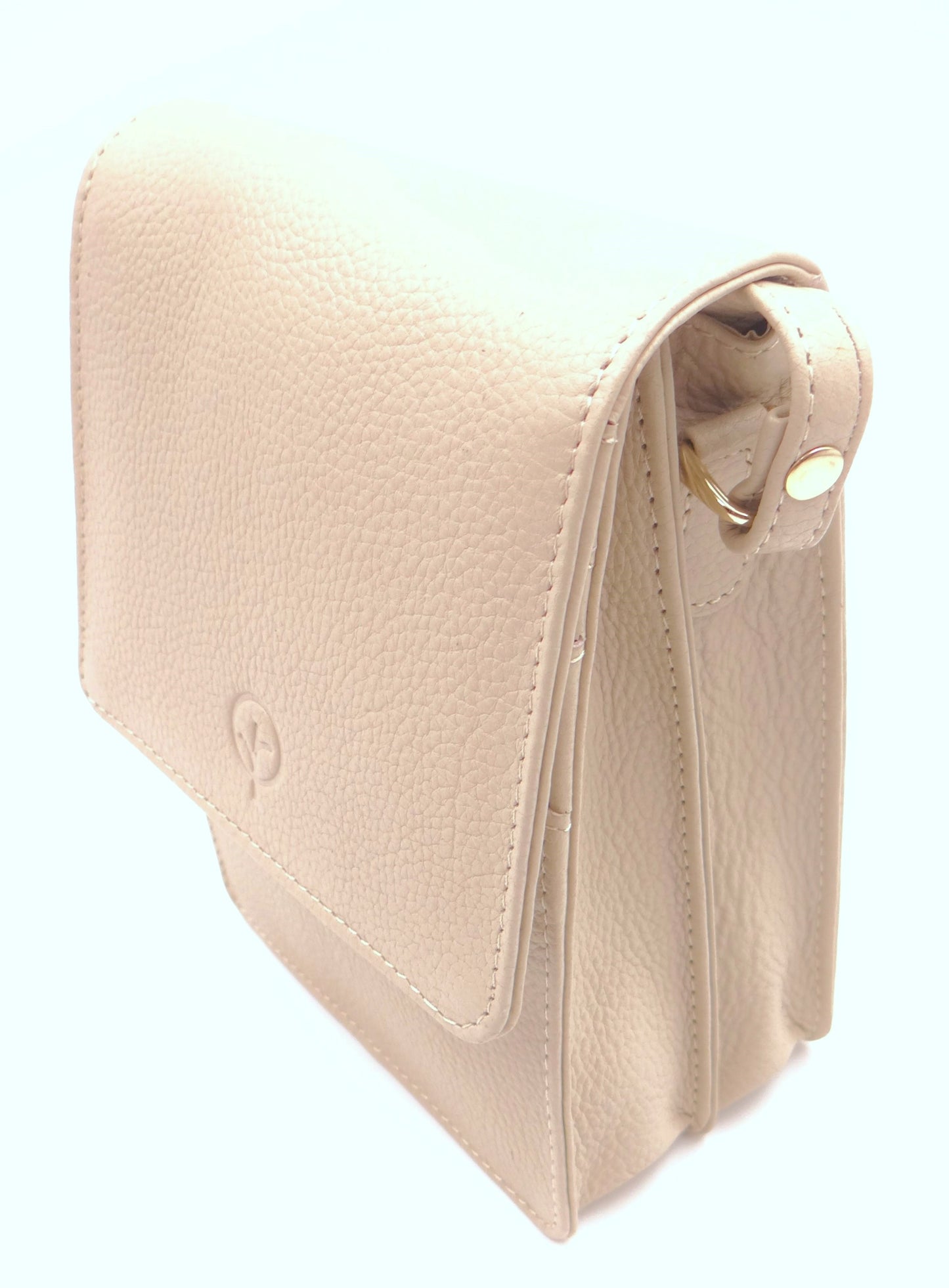 Second Nature Leather Traveller Cross Body Bag - Wild Oat # CB6