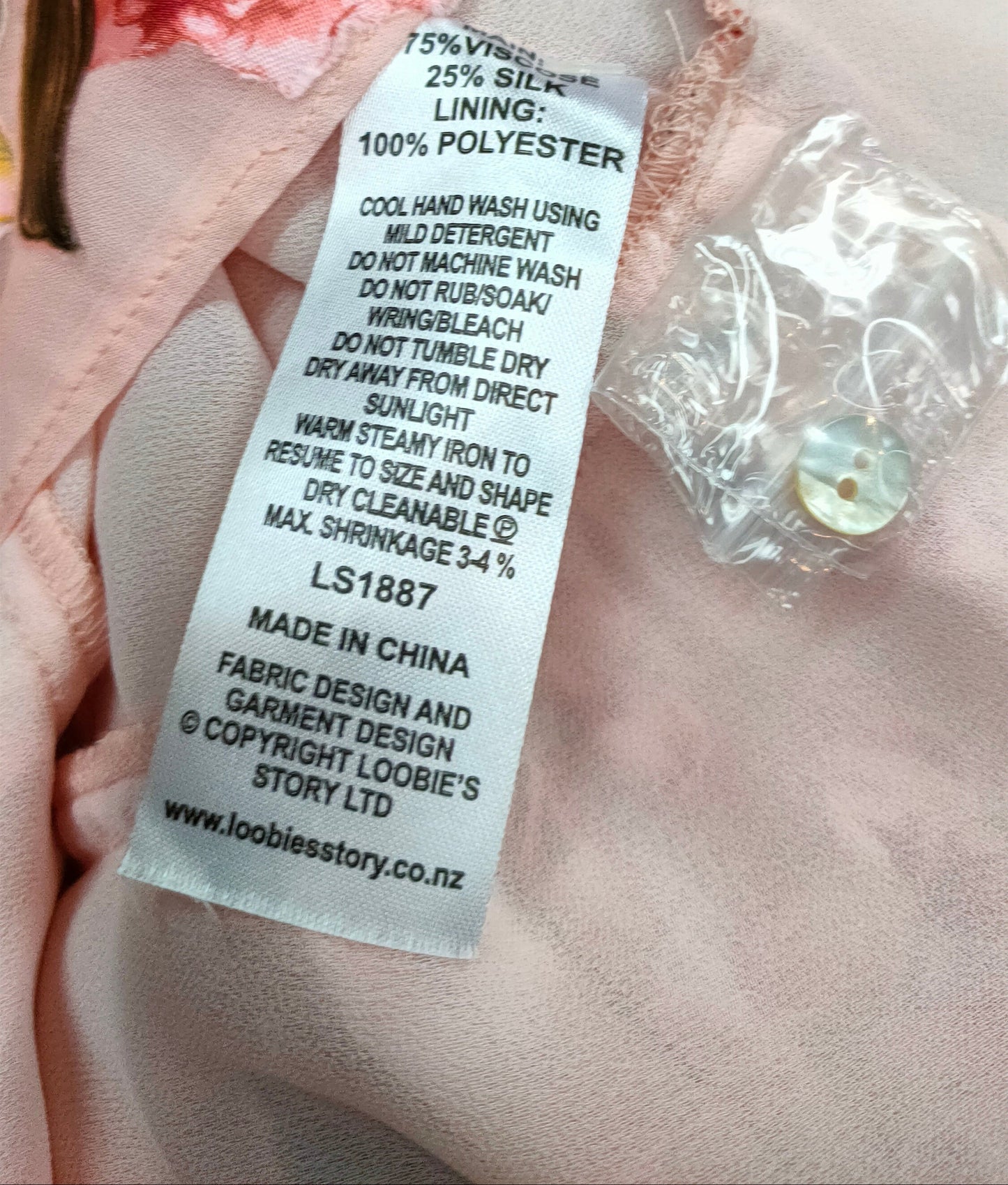 Loobie's Story Botanica Dress - brand label size 8