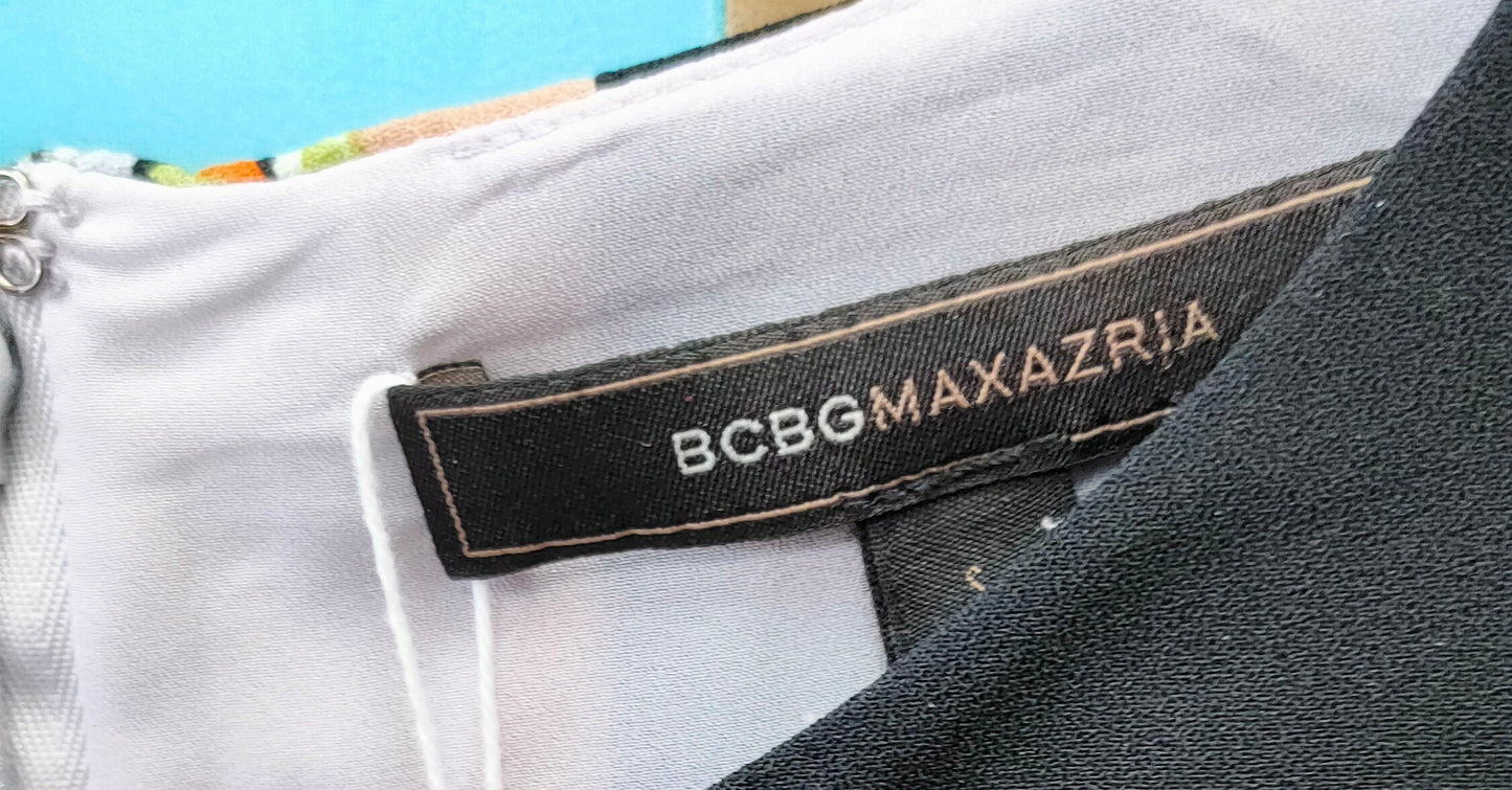 PRE OWNED BCBGMAXAZRIA Mosaic Print Dress
