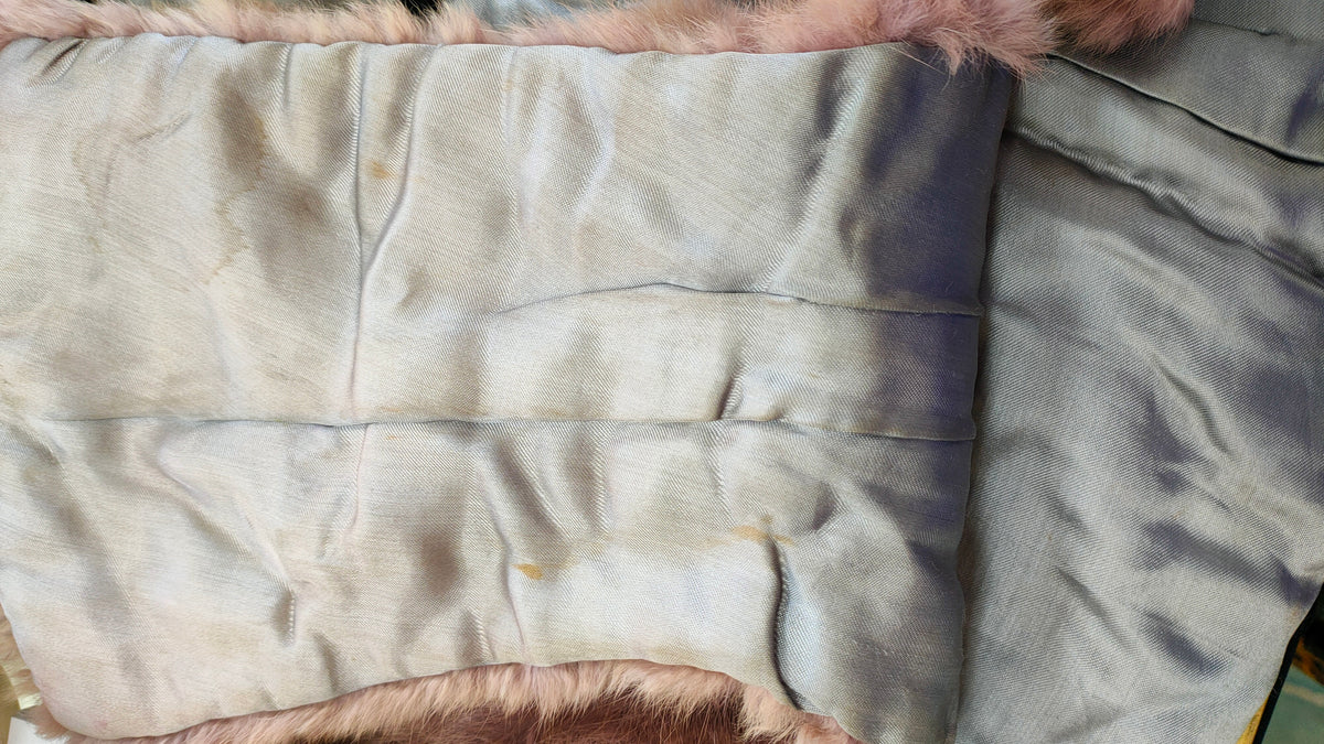 PRE OWNED Genuine Fur Stole - Two tone Brown