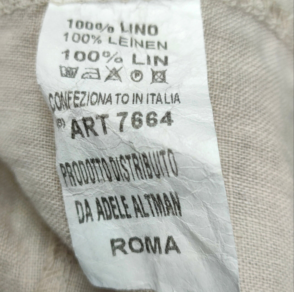 PRE OWNED Adele Altman Linen Skirt - Ecru
