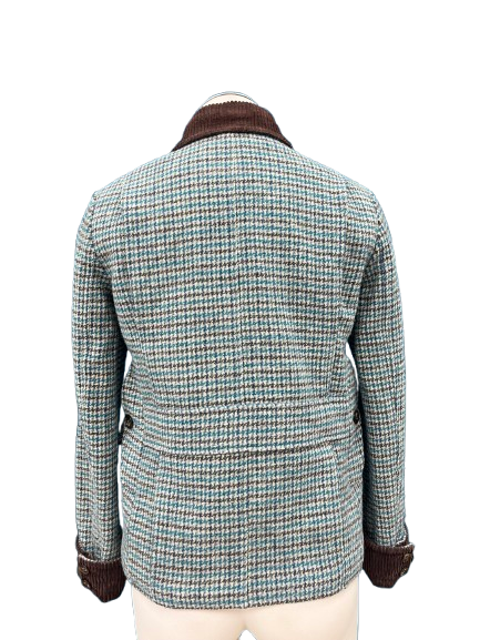 PRE OWNED Lefin London Teal Houndstooth Jacket