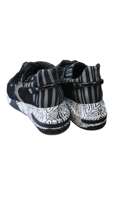 PRE OWNED Molly Bessa Sneakers - Black/White and Silver