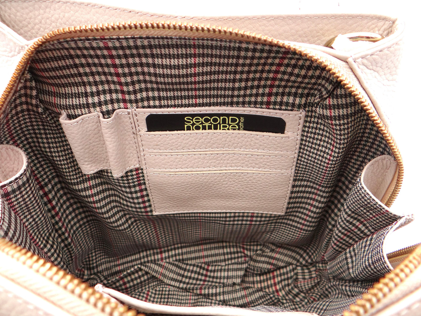 Second Nature Leather Small Tote - Wild Oat YK14