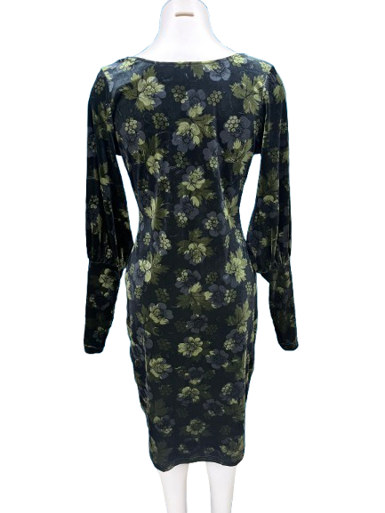 PRE OWNED "Amber Velvet Dress - Olive" by Annah Stretton