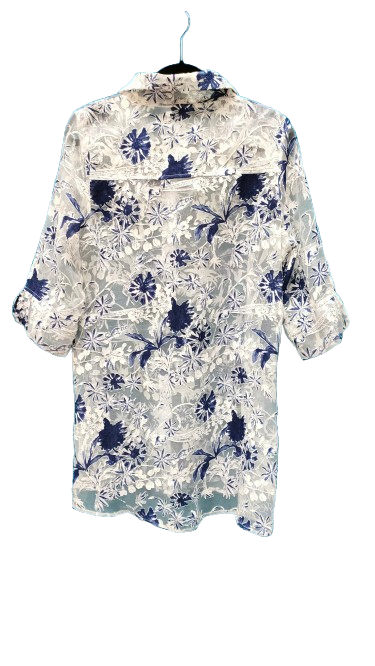 PRE OWNED Joseph Ribkoff Lace button down Tunic