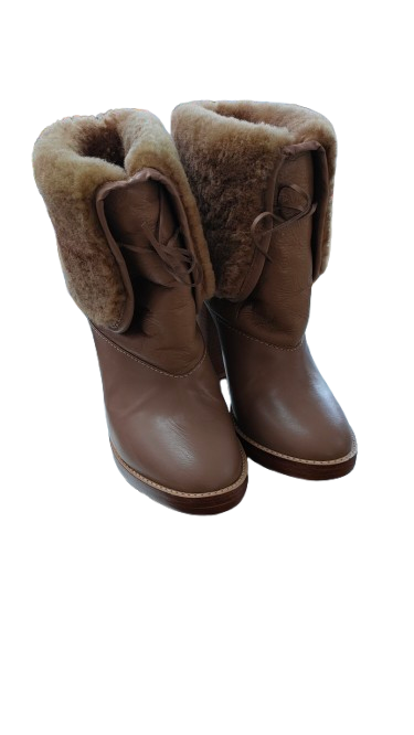 PRE OWNED Karen Walker Mackie Boots - Taupe
