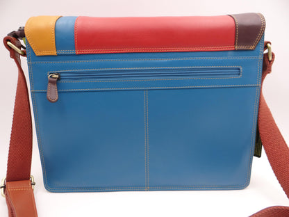 Second Nature Leather Large Satchel - Multi Colour #BC68