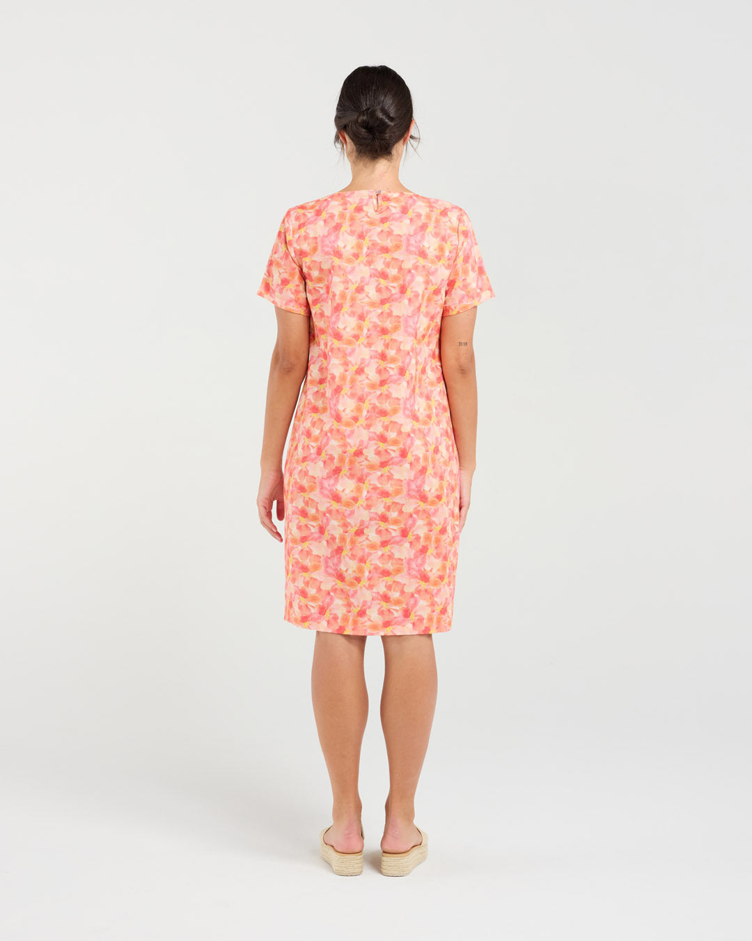 Blackstone Alexia Printed Linen/Cotton Dress - Sunset Petals