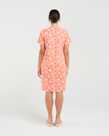 Blackstone Alexia Printed Linen/Cotton Dress - Sunset Petals