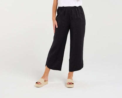 Blackstone Arabella Petal Hem Pants - Black