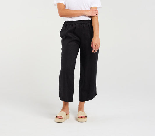 Blackstone Arabella Petal Hem Pants - Black