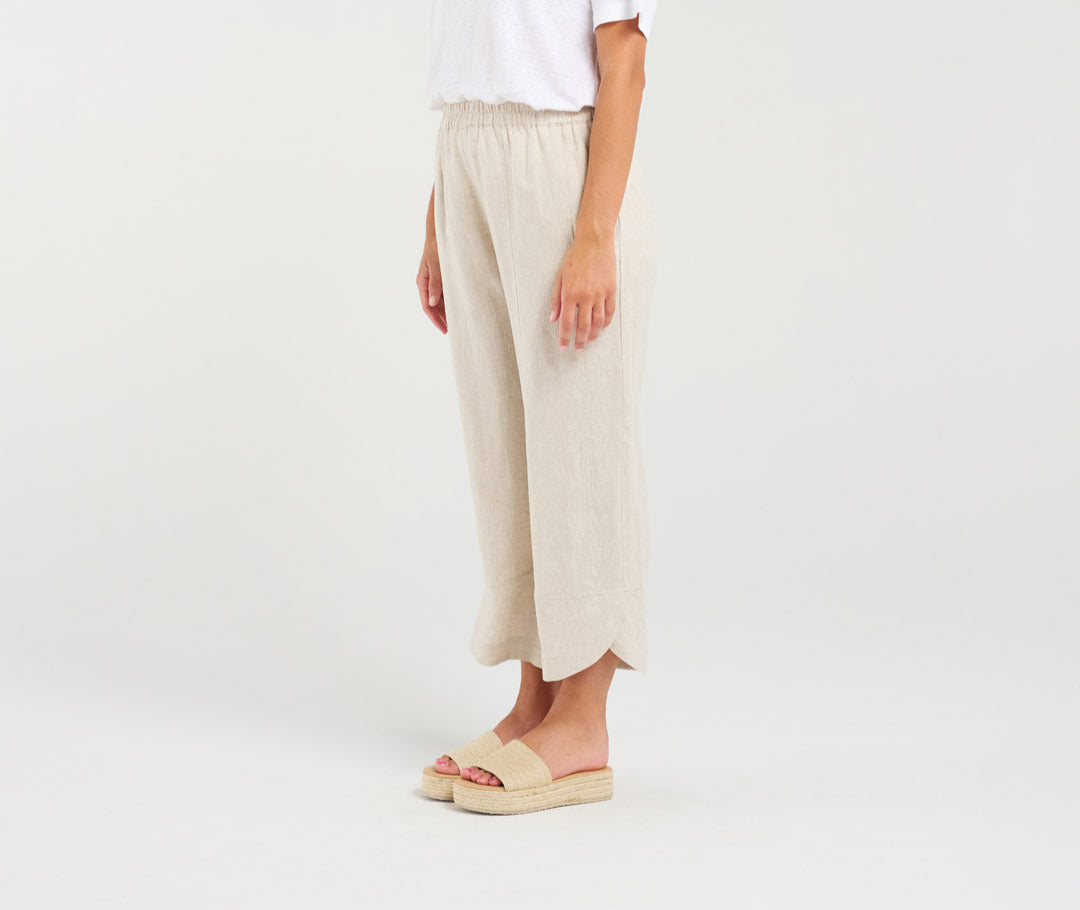 Blackstone Arabella Petal Hem Pants -  Summer Sand