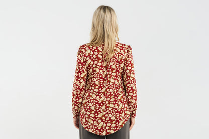 Blackstone Havana Pintuck Front Blouse - Autumn Blossom