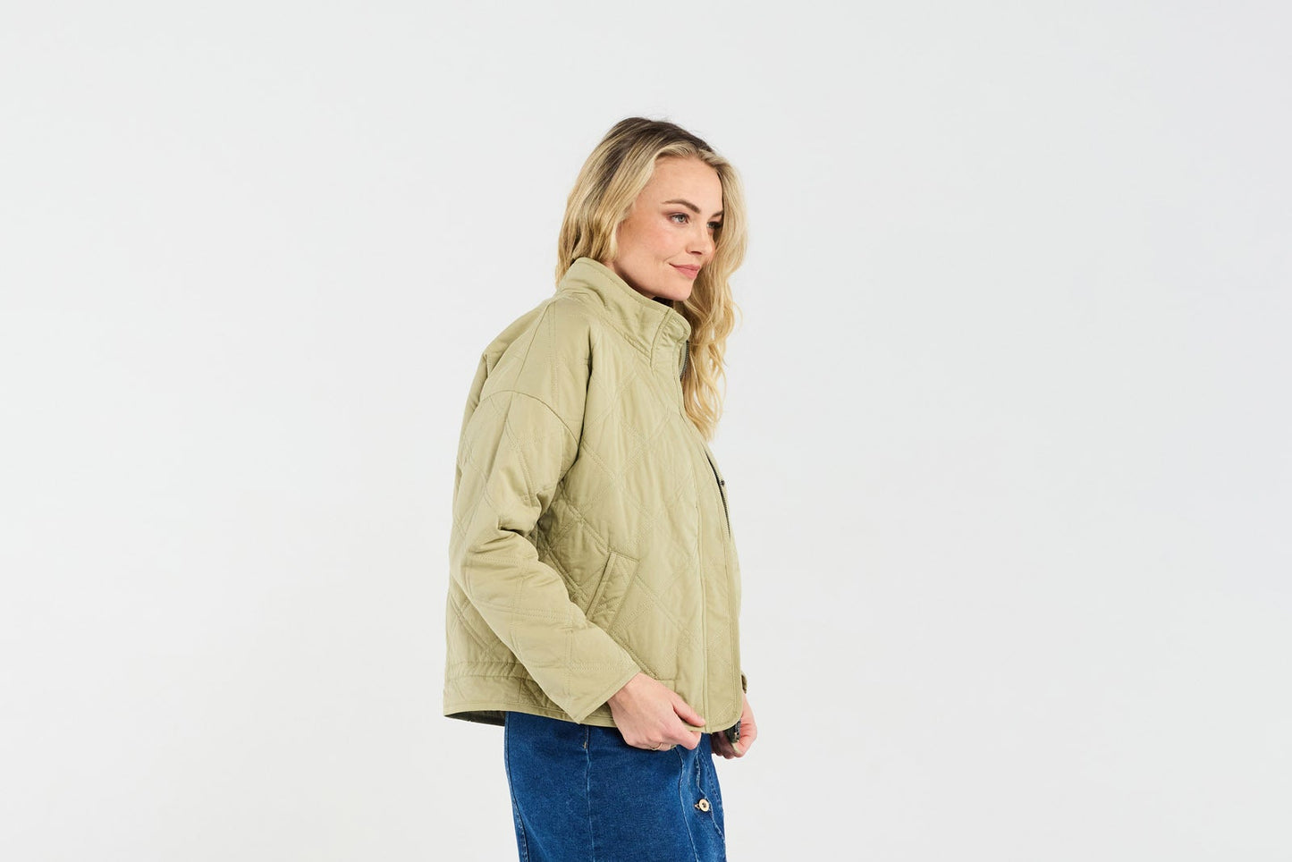 Blackstone Helene Quilted Jacket - Sage