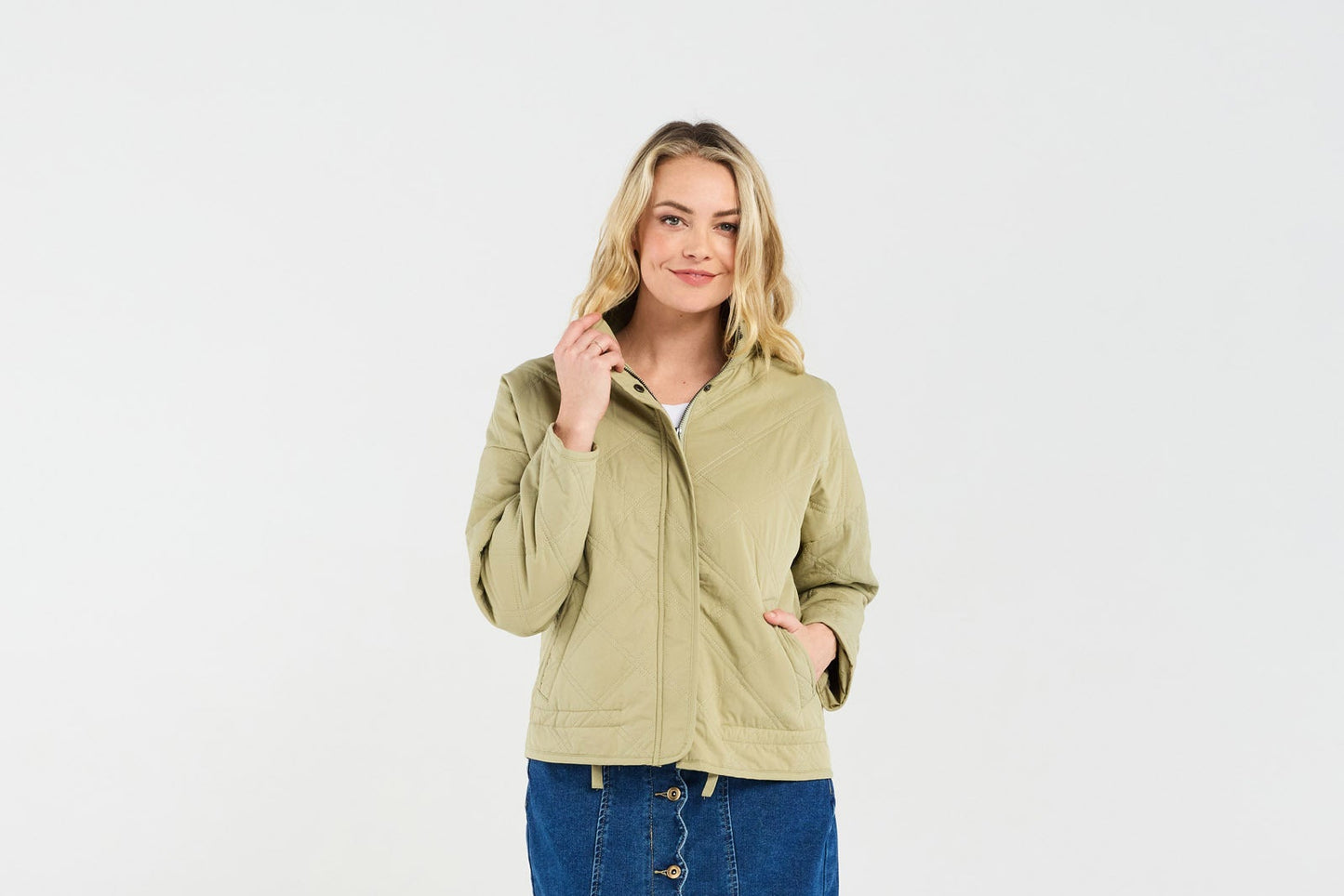 Blackstone Helene Quilted Jacket - Sage