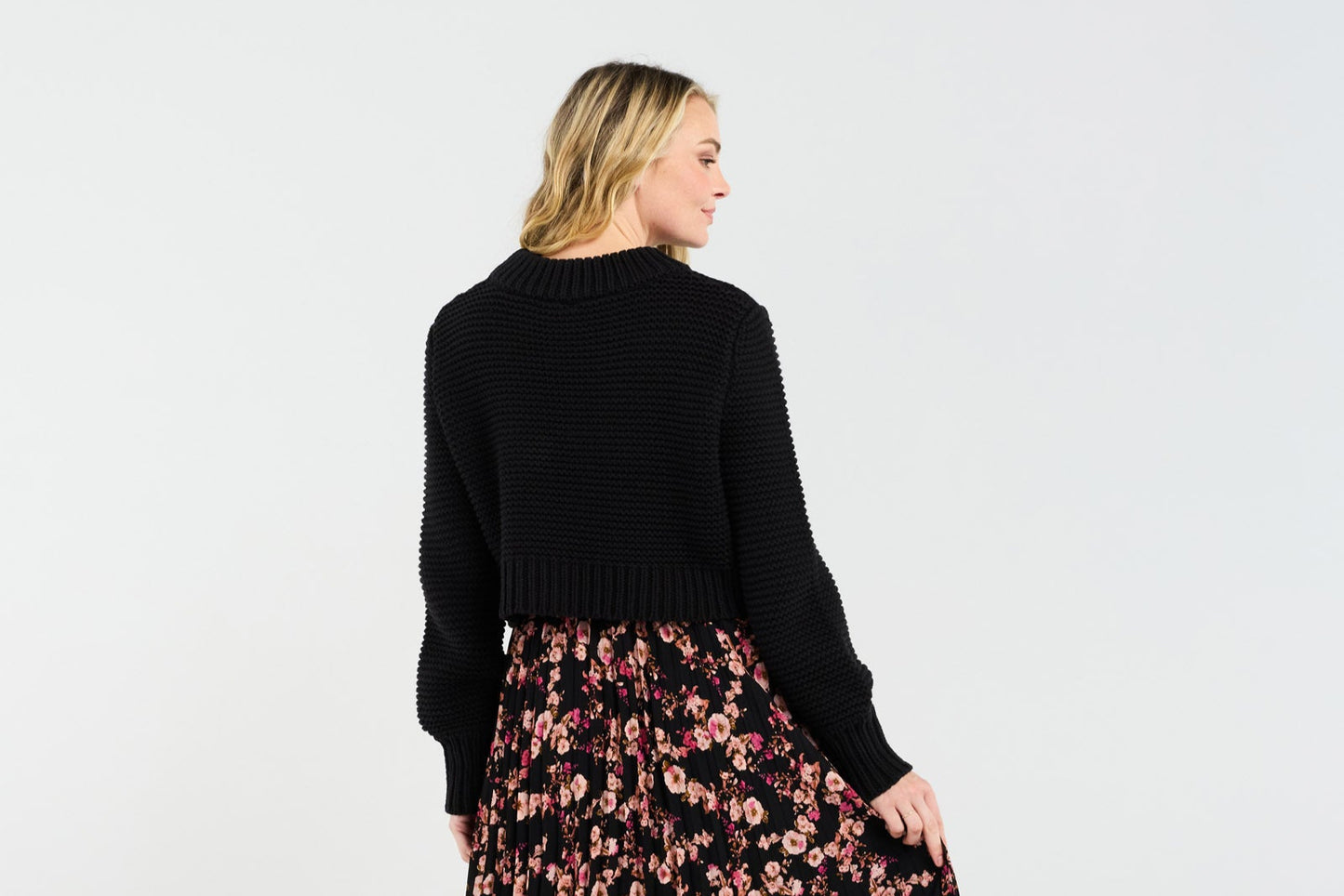 Blackstone Becca Crop Knit - Black