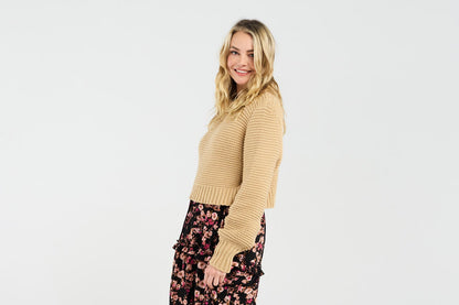 Blackstone Becca Crop Knit - Oat