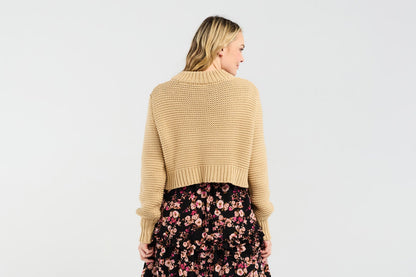 Blackstone Becca Crop Knit - Oat