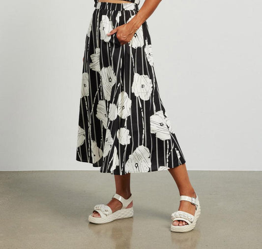 et alia Ivy Midi Skirt - Black Azalea