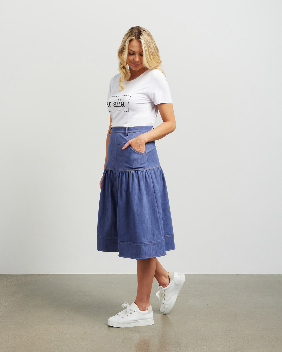 et alia Sutton Skirt - Blue Wash