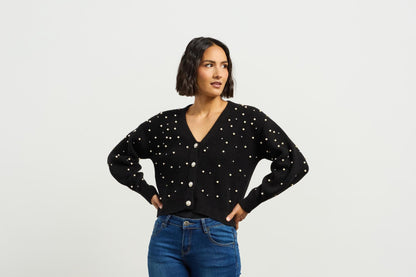 et alia Pearl Cardi - Black