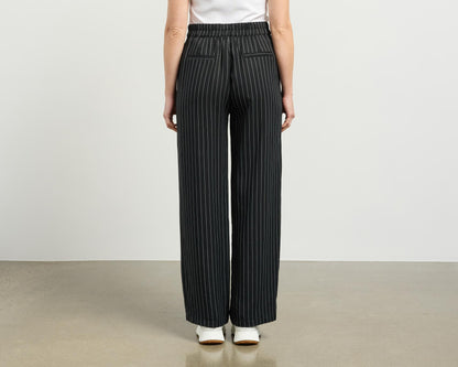 et alia Riley Pant - Black Pinstripe