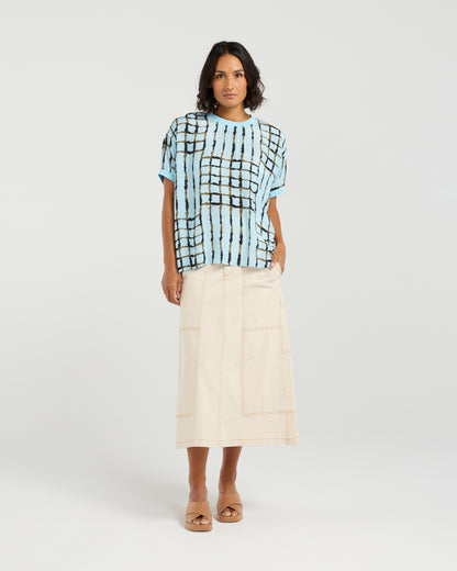 et alia Brea Top - Skyline Plaid