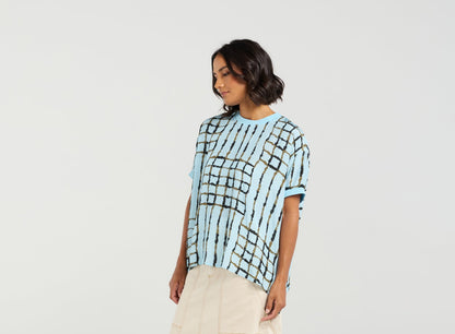 et alia Brea Top - Skyline Plaid