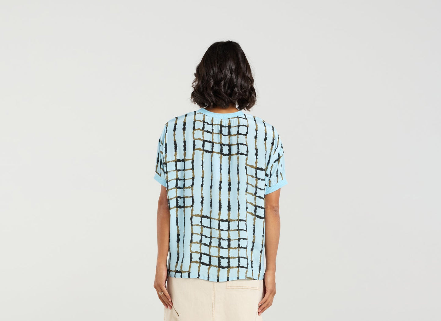 et alia Brea Top - Skyline Plaid