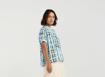 et alia Brea Top - Skyline Plaid