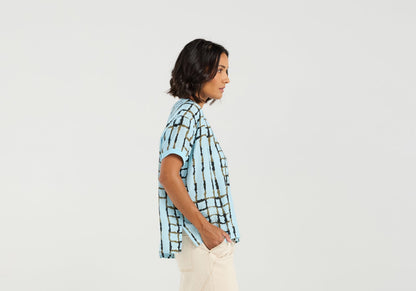 et alia Brea Top - Skyline Plaid