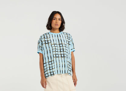 et alia Brea Top - Skyline Plaid