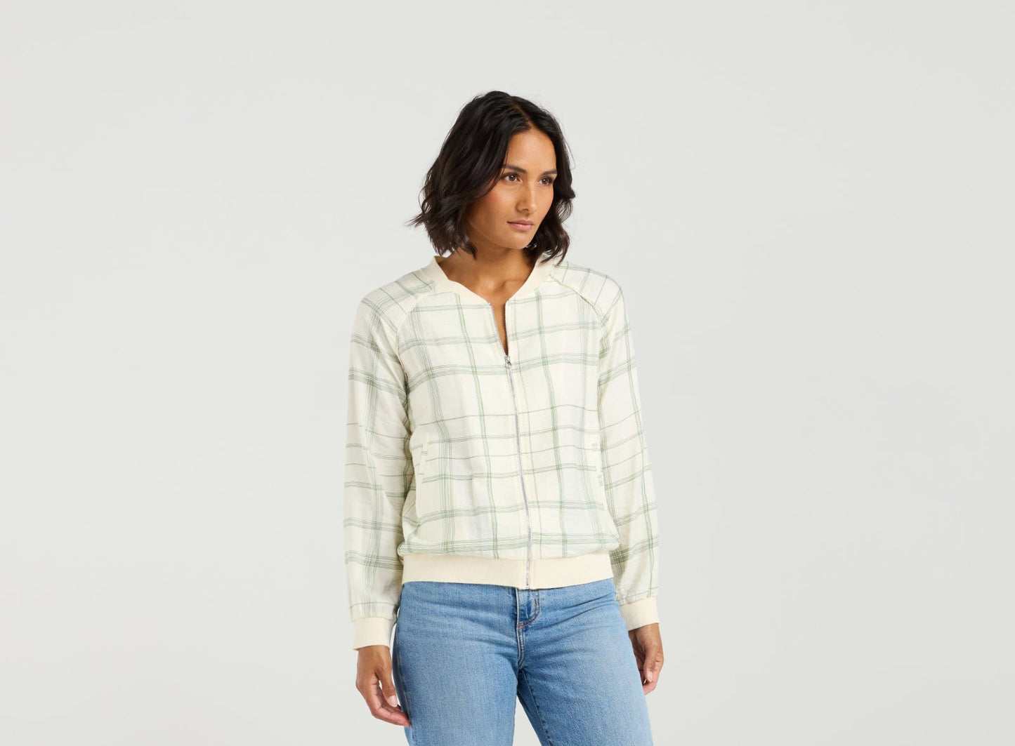 et alia Bobby Bomber - Meadow Plaid (Green)