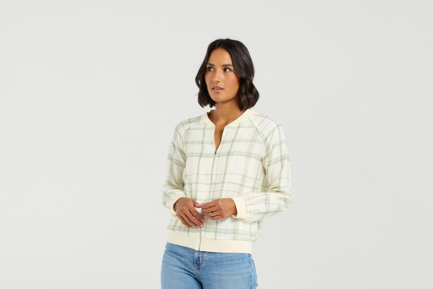 et alia Bobby Bomber - Meadow Plaid (Green)