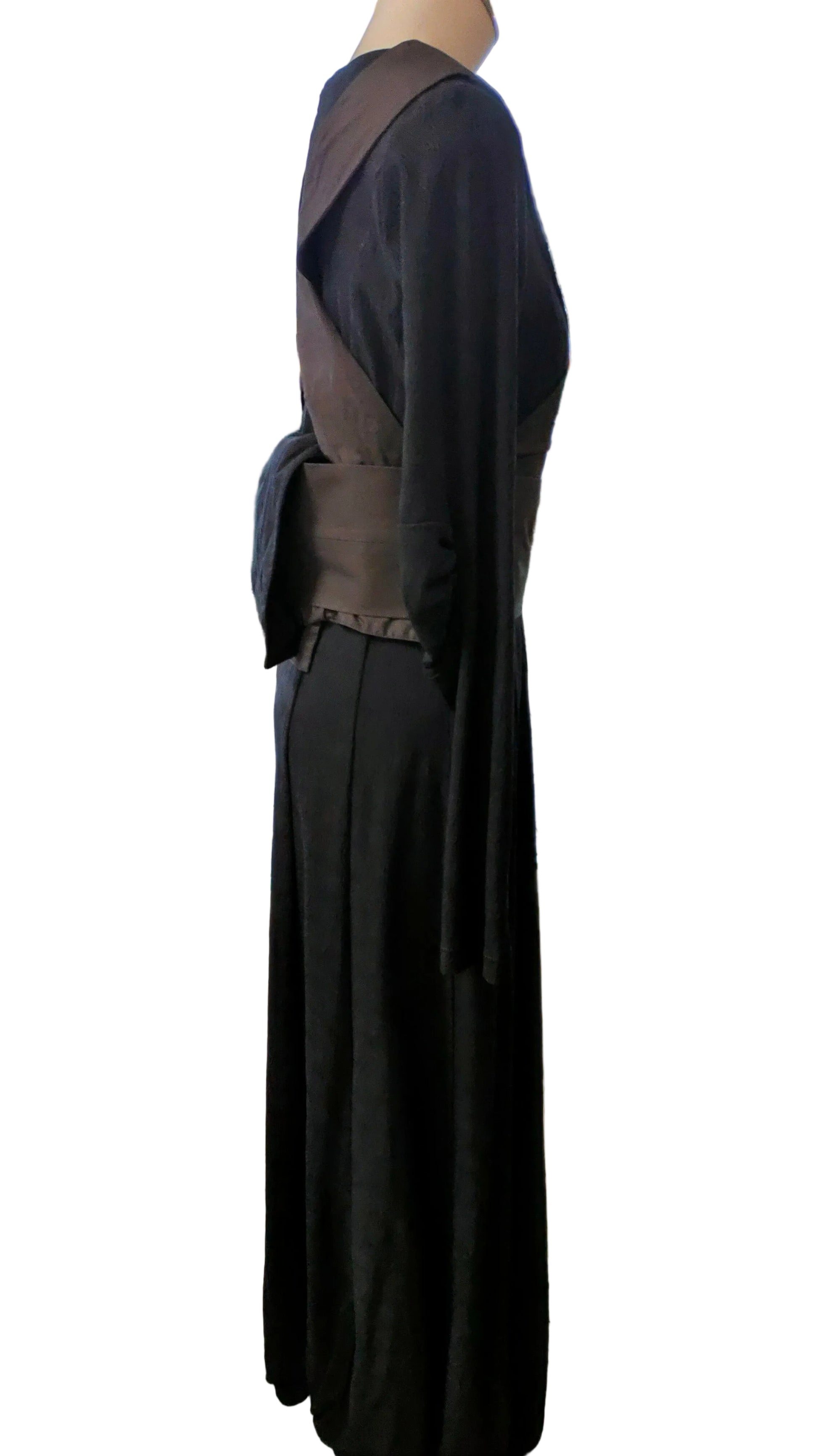 PRE OWNED Trelise Cooper Black Maxi Dress - side view showing sash tie