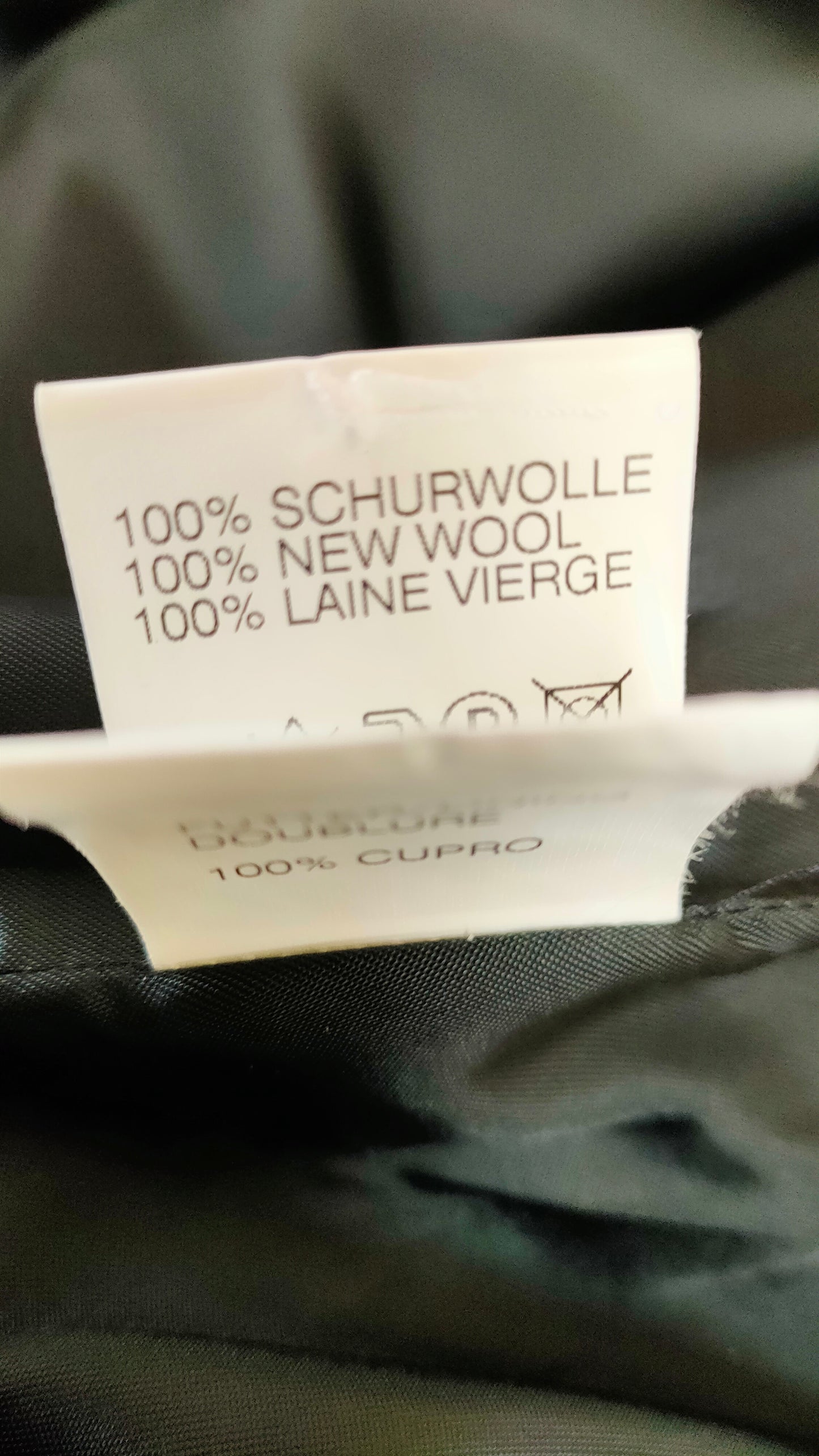 PRE OWNED Jil Sander Wool Coat in Charcoal Grey