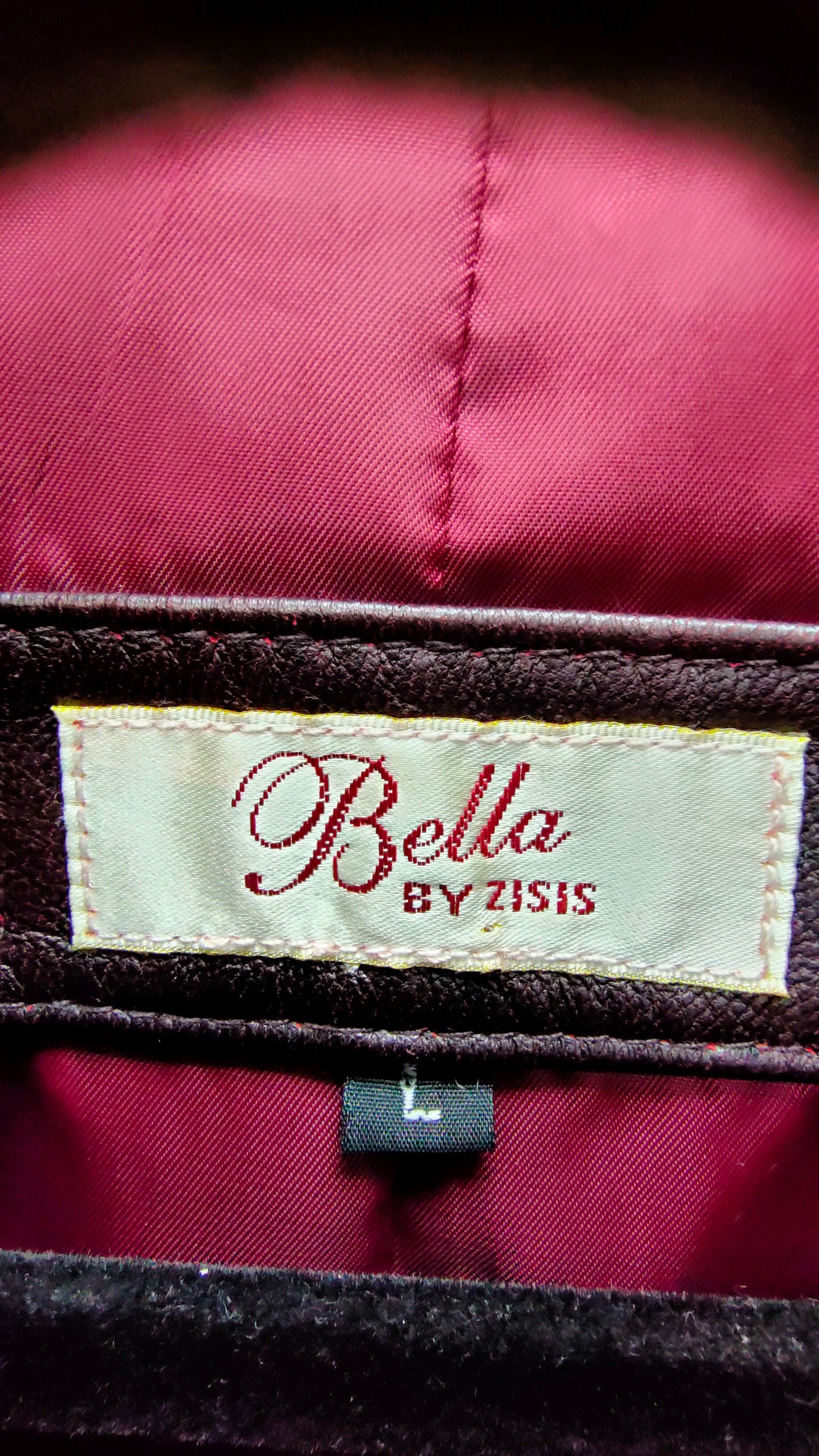 PRE OWNED Bella by Zizis Black Leather Coat