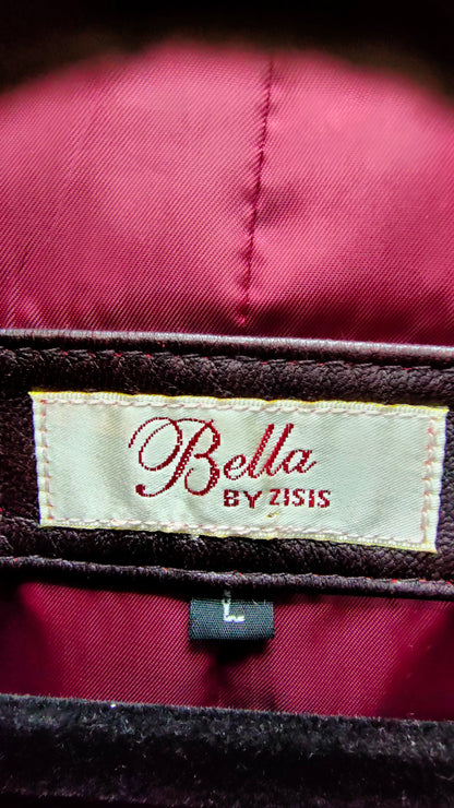 PRE OWNED Bella by Zizis Black Leather Coat