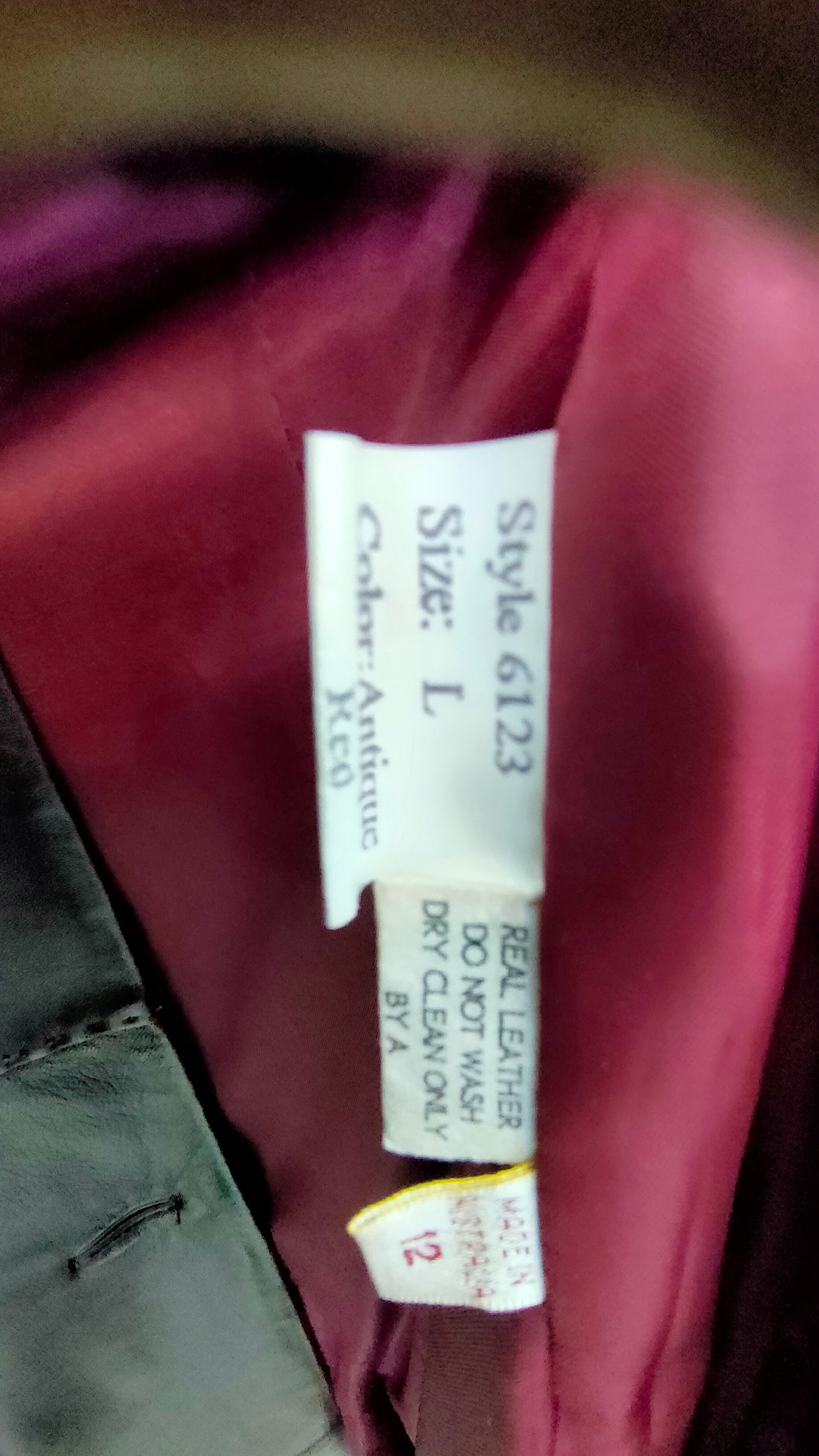 PRE OWNED Bella by Zizis Black Leather Coat