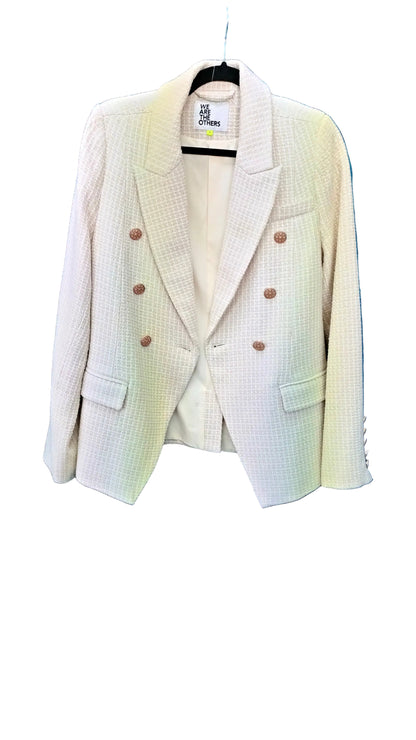 PRE OWNED We Are The Others Cream Boucle Blazer