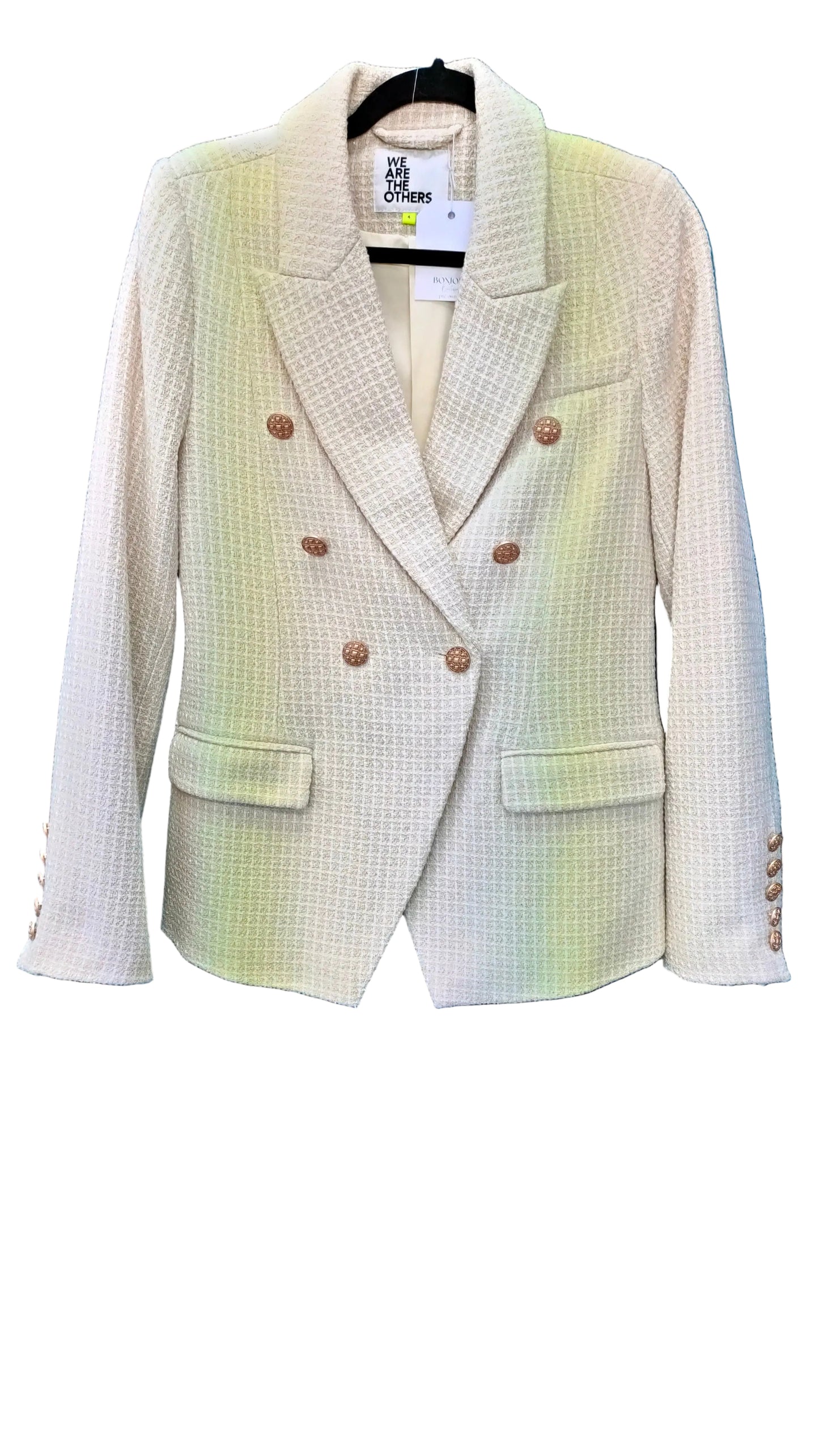 PRE OWNED We Are The Others Cream Boucle Blazer