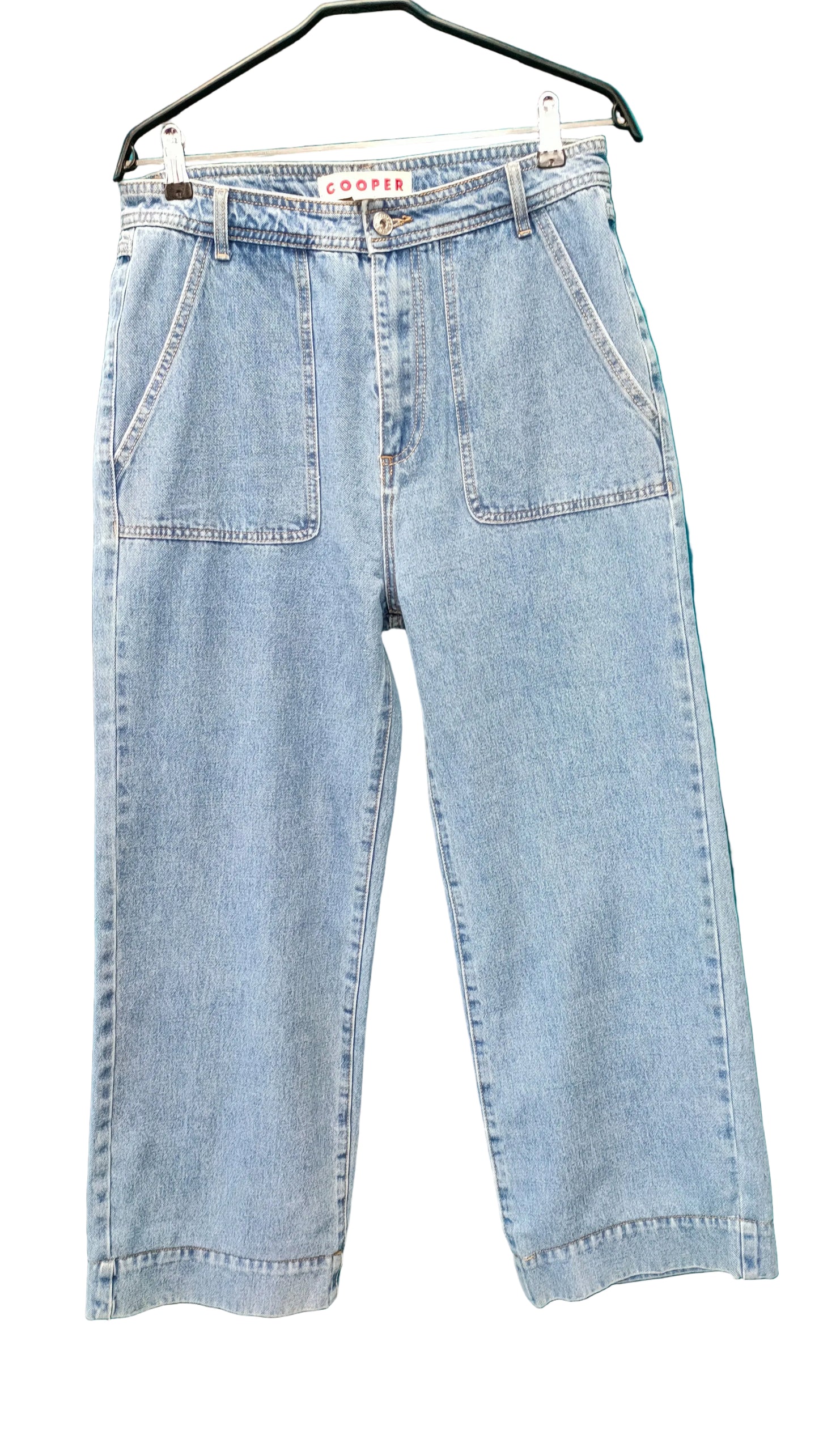 PRE OWNED Cooper "Jean On Me" Wide Leg Jean — Light Wash
