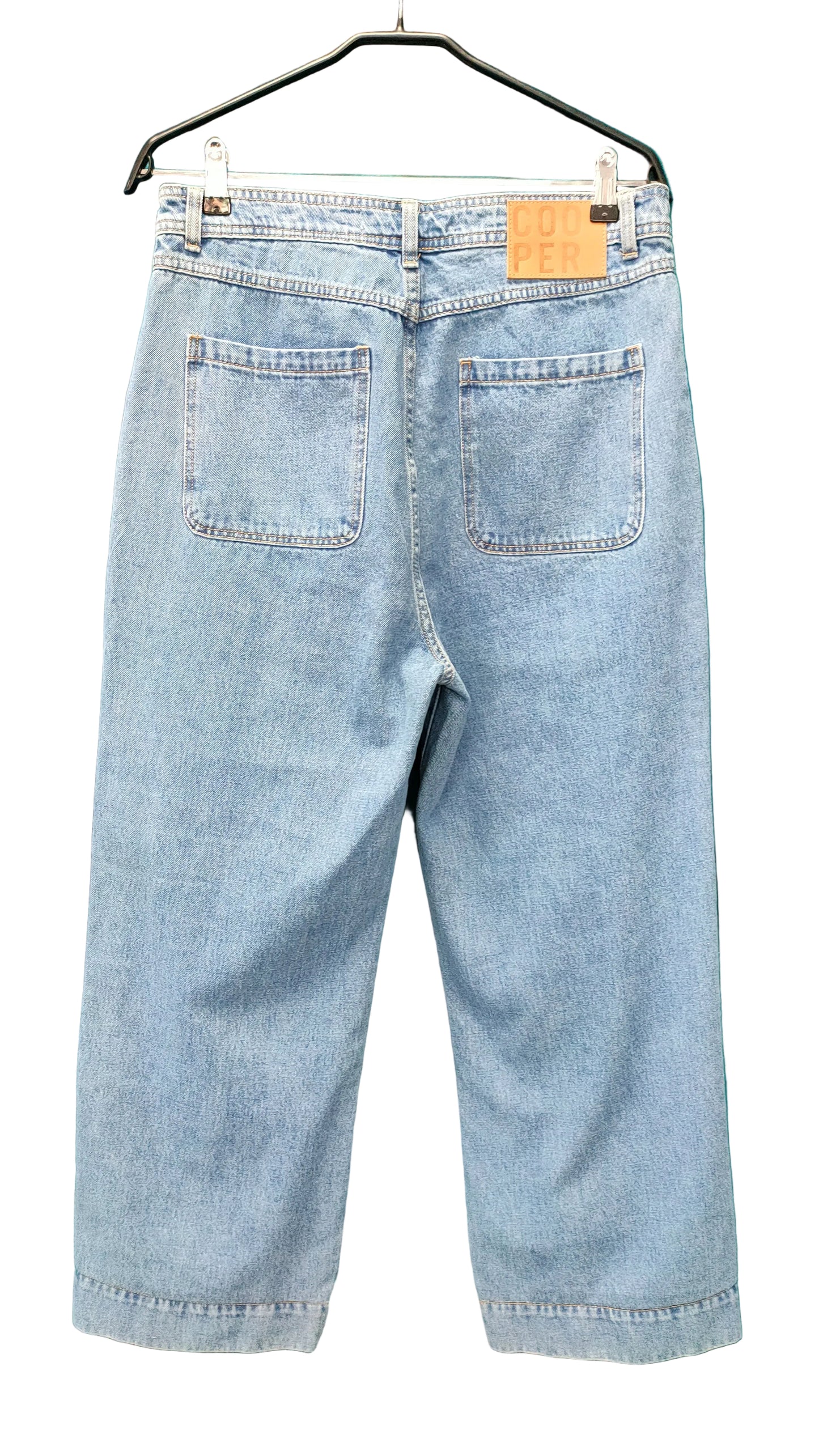 PRE OWNED Cooper "Jean On Me" Wide Leg Jean — Light Wash