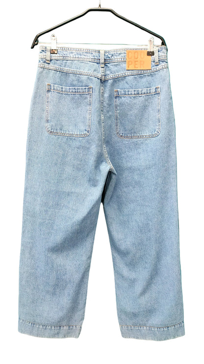 PRE OWNED Cooper "Jean On Me" Wide Leg Jean — Light Wash