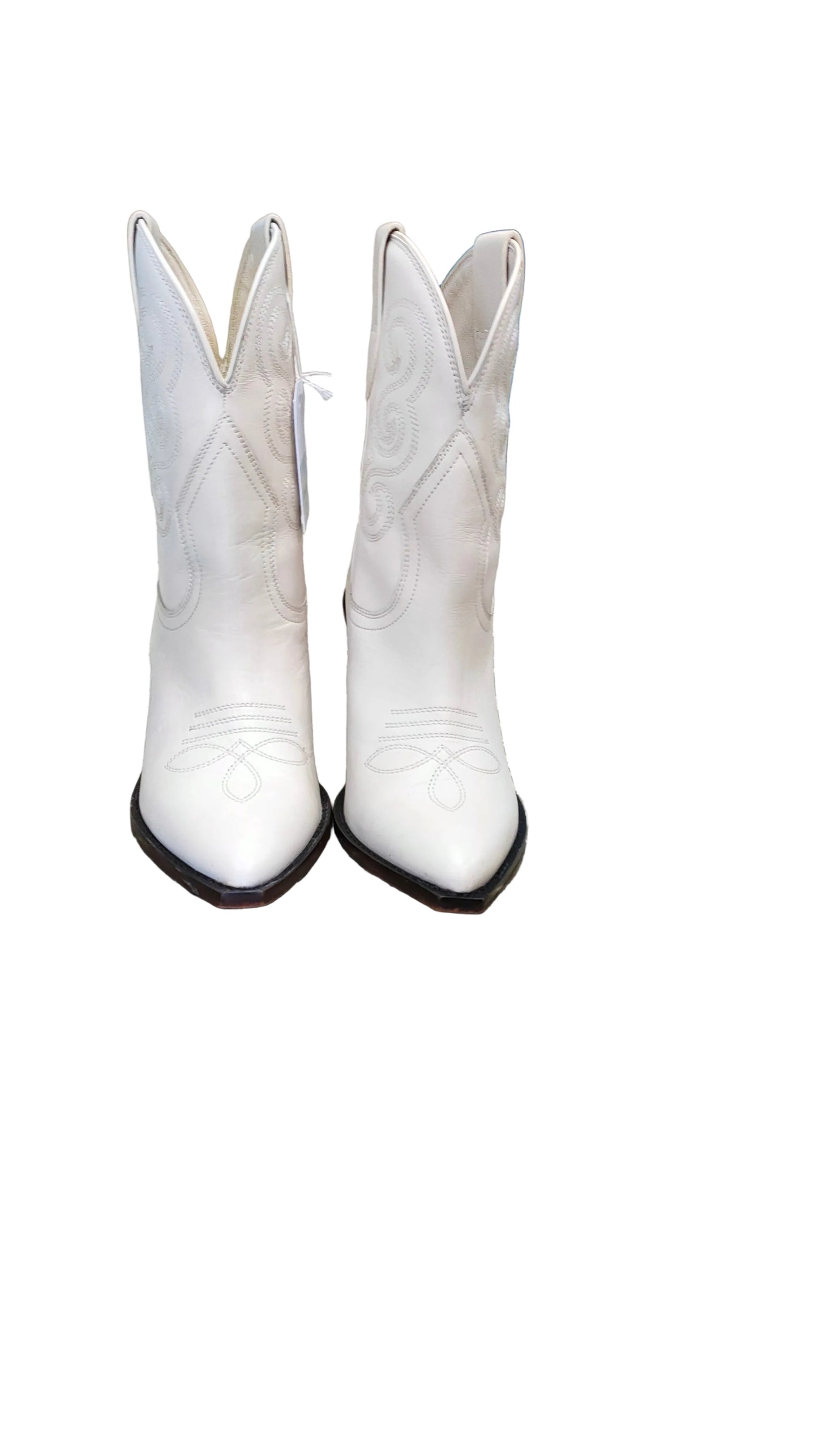 PRE OWNED Seed Heritage Cowboy Boots - Cream