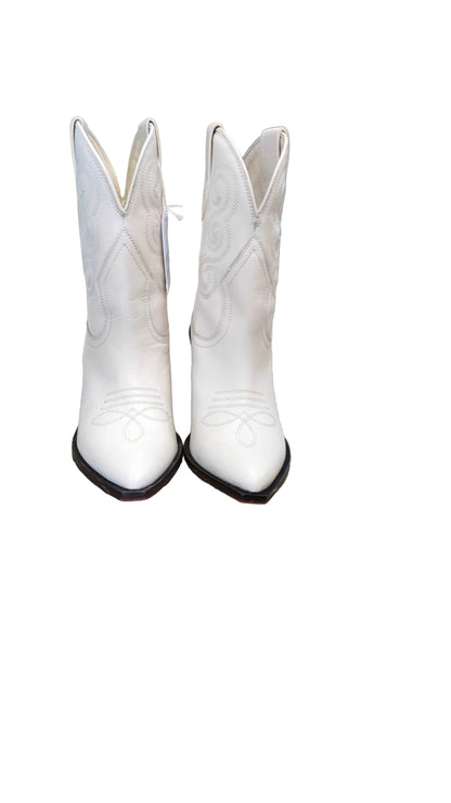 PRE OWNED Seed Heritage Cowboy Boots - Cream