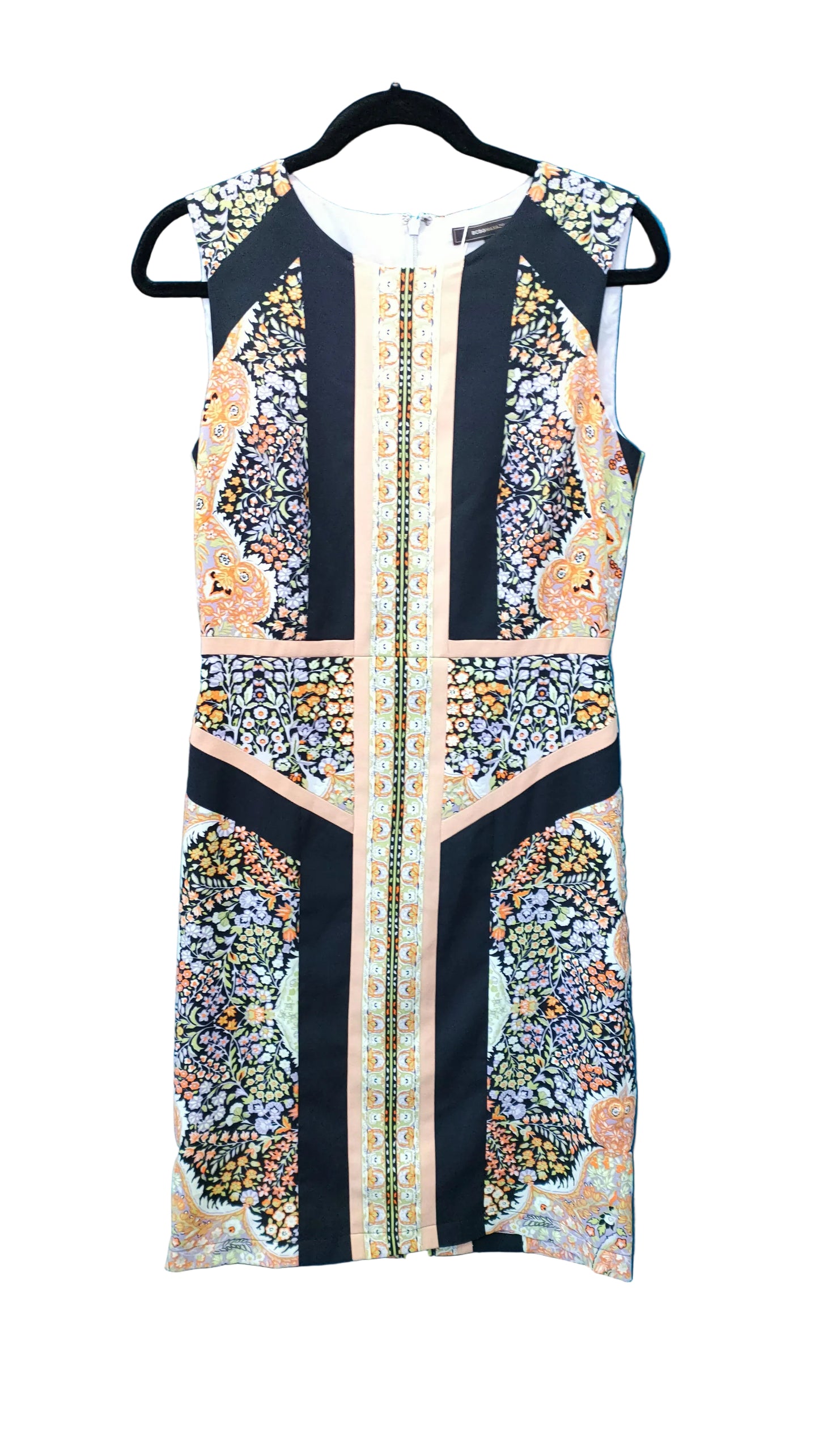 PRE OWNED BCBGMAXAZRIA Mosaic Print Dress