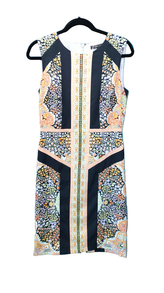 PRE OWNED BCBGMAXAZRIA Mosaic Print Dress