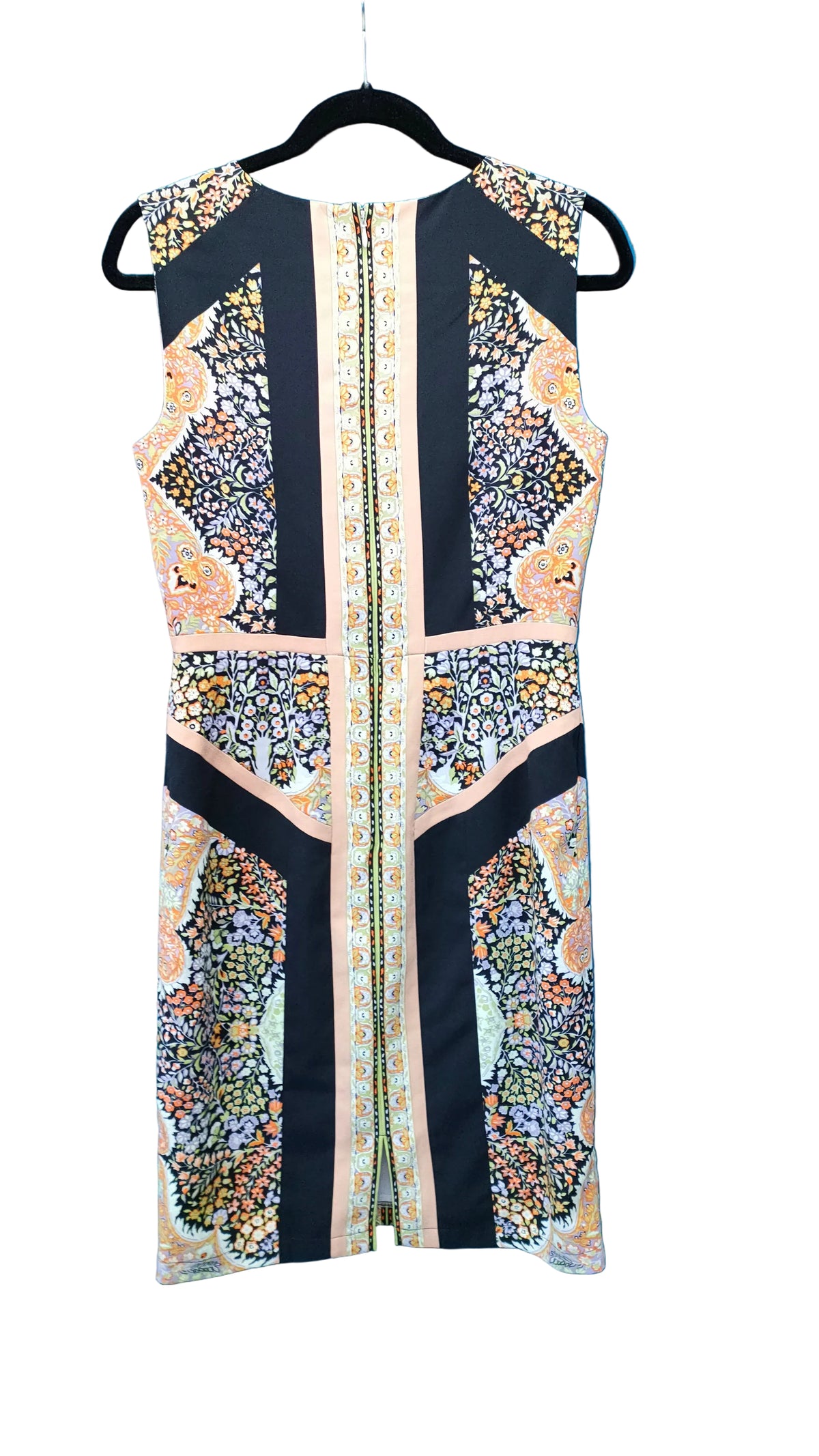 PRE OWNED BCBGMAXAZRIA Mosaic Print Dress